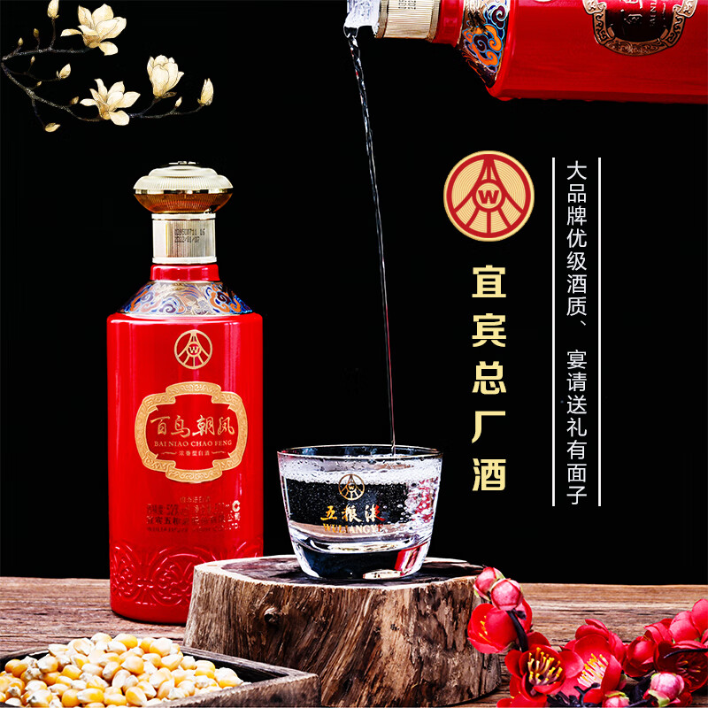 ⚠酒水抢.先.购自营 五粮液 白酒发车p价578元 五彩红*6瓶*百亿补贴，p享95折*折才96/瓶，注意赠品*双11底价插图1