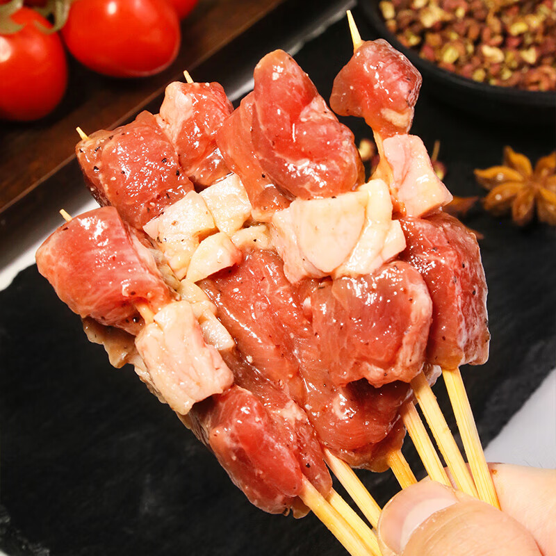 先领120-60恒都牛肉串 120g*10盒（约60串）包邮；折1.1/串；效期到25年4月介意的慎拍插图1